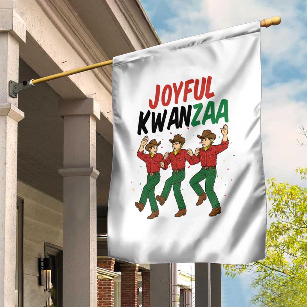 Joyful Kwanzaa Cowboy Garden Flag Festival Of Lights African Heritage Gift - Wonder Print Shop