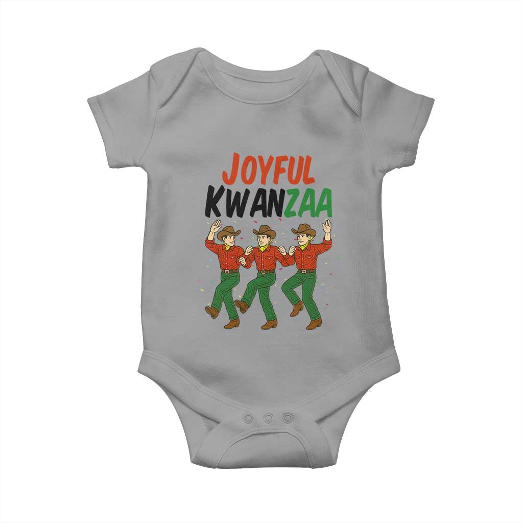 Joyful Kwanzaa Cowboy Baby Onesie Festival Of Lights African Heritage Gift - Wonder Print Shop