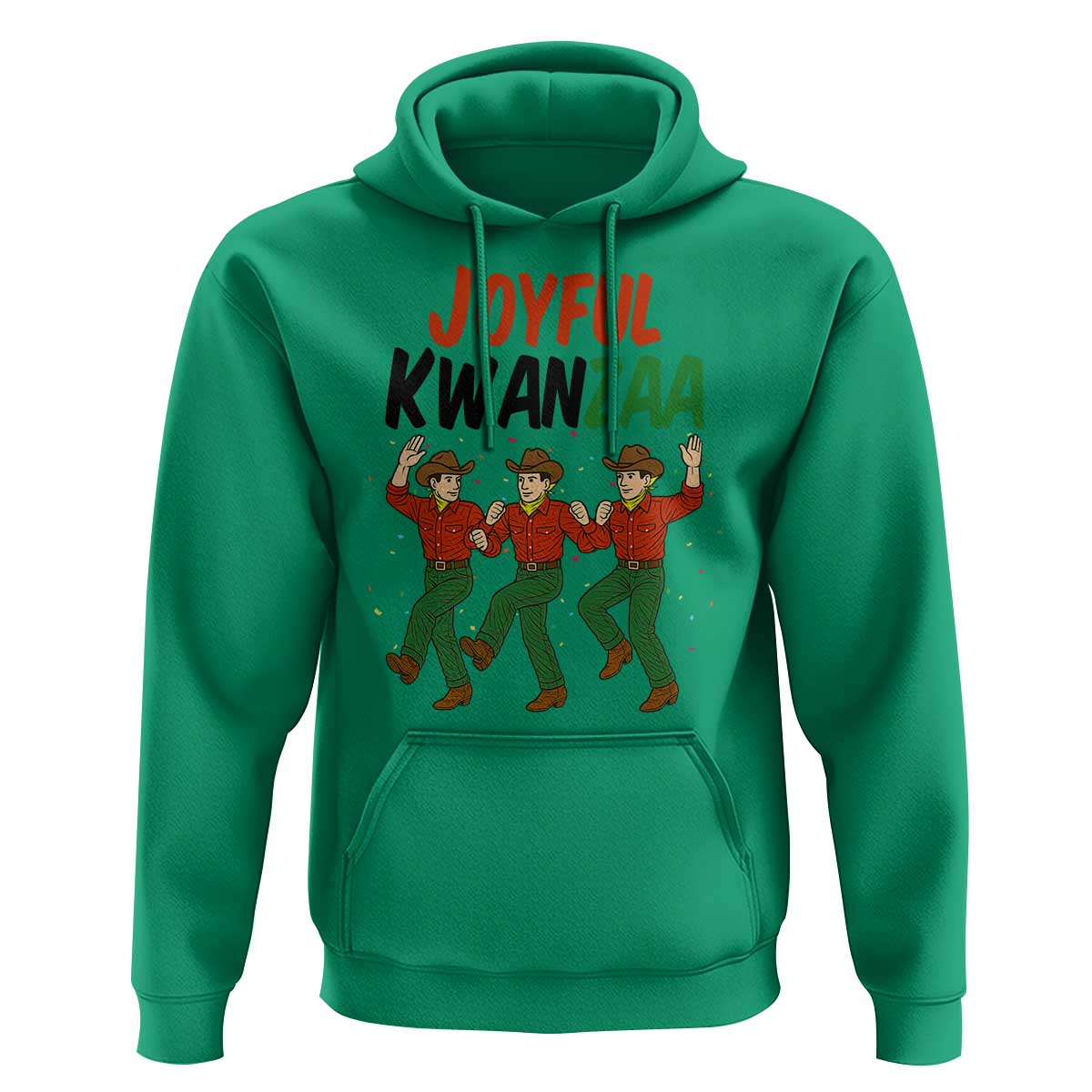Joyful Kwanzaa Cowboy Hoodie Festival Of Lights African Heritage Gift - Wonder Print Shop