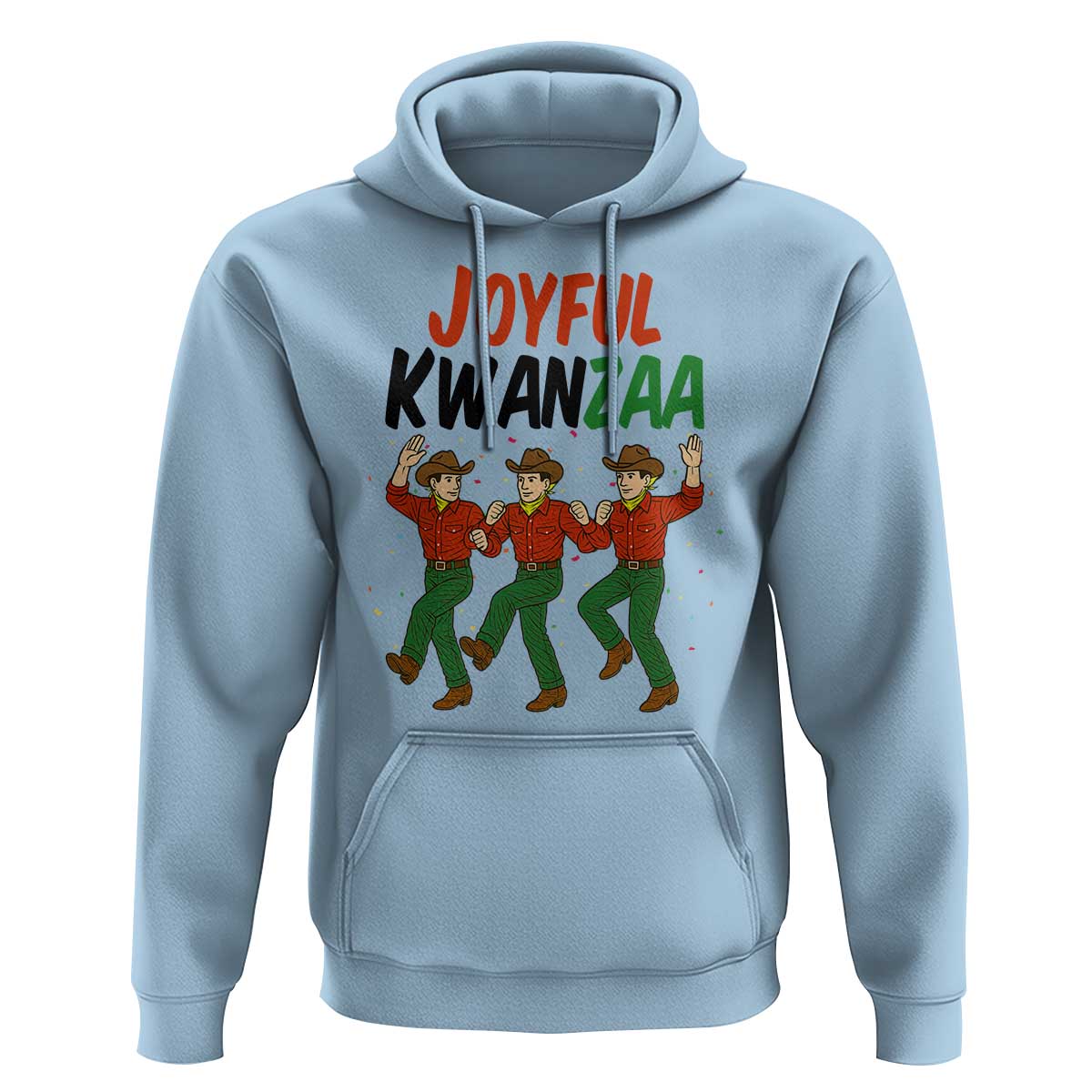 Joyful Kwanzaa Cowboy Hoodie Festival Of Lights African Heritage Gift - Wonder Print Shop