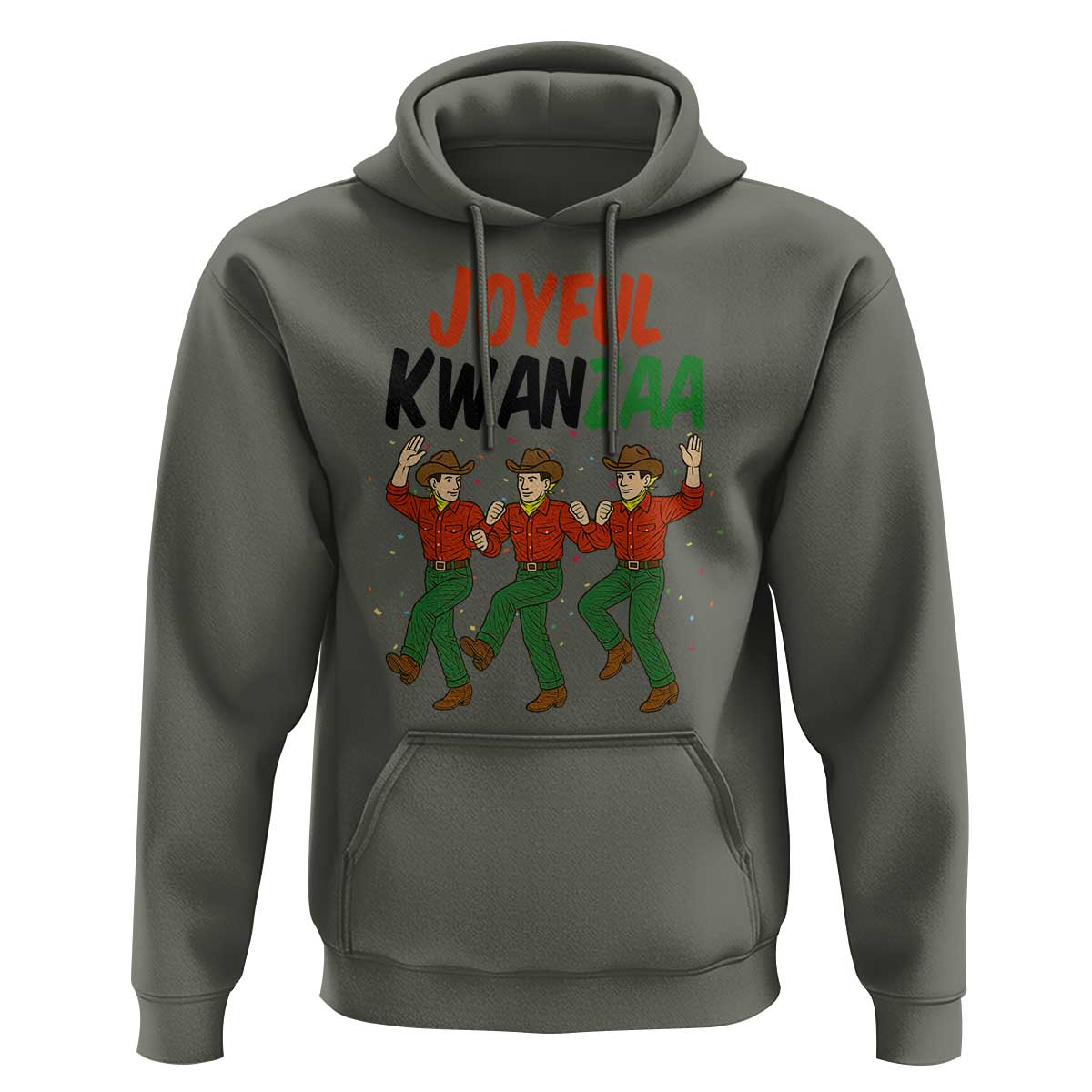 Joyful Kwanzaa Cowboy Hoodie Festival Of Lights African Heritage Gift - Wonder Print Shop