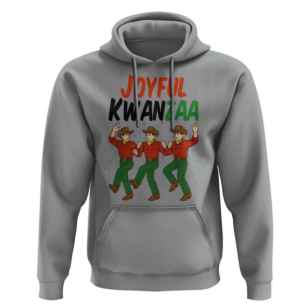 Joyful Kwanzaa Cowboy Hoodie Festival Of Lights African Heritage Gift - Wonder Print Shop