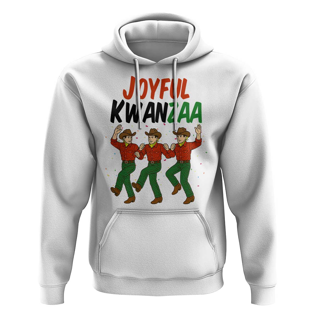 Joyful Kwanzaa Cowboy Hoodie Festival Of Lights African Heritage Gift - Wonder Print Shop