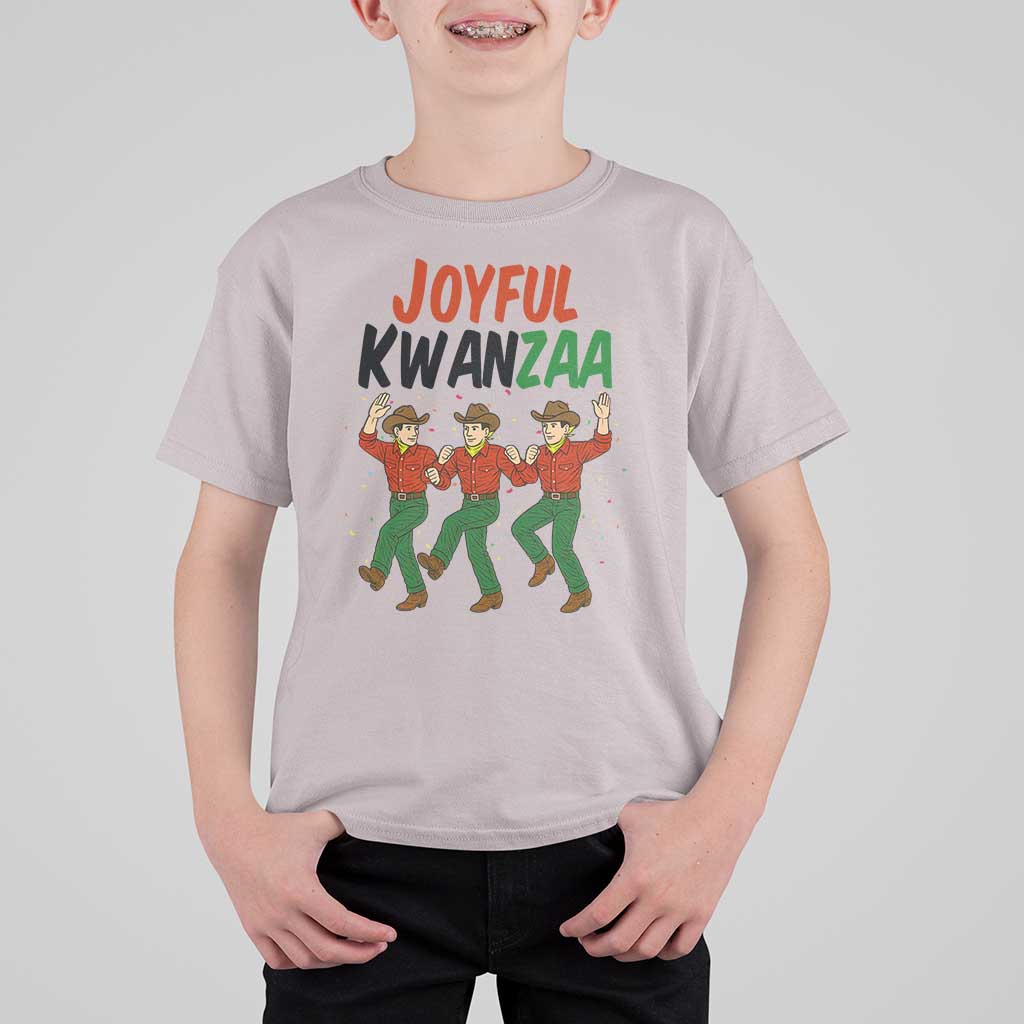 Joyful Kwanzaa Cowboy T Shirt For Kid Festival Of Lights African Heritage Gift - Wonder Print Shop
