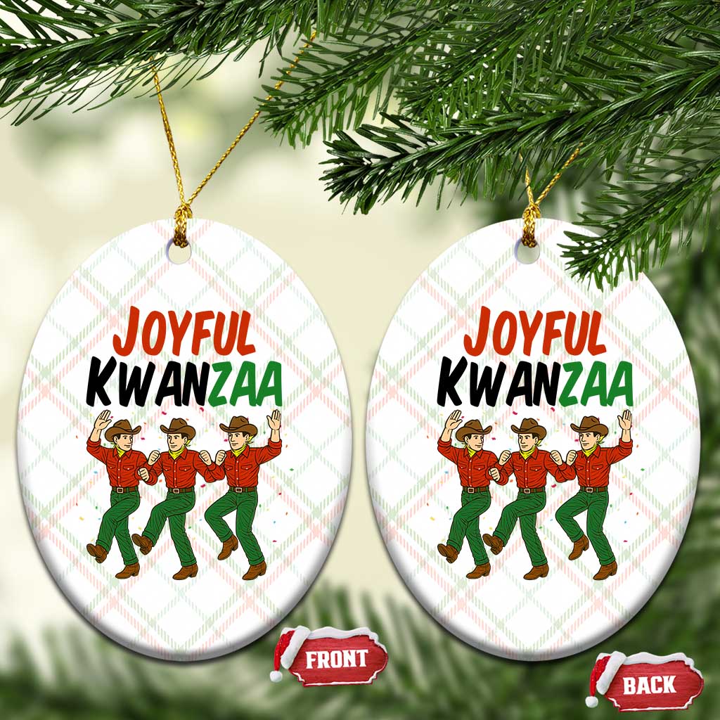 Joyful Kwanzaa Cowboy Ceramic Ornament Festival Of Lights African Heritage Gift - Wonder Print Shop