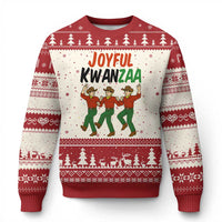 Joyful Kwanzaa Cowboy Ugly Christmas Sweater Festival Of Lights African Heritage Gift - Wonder Print Shop