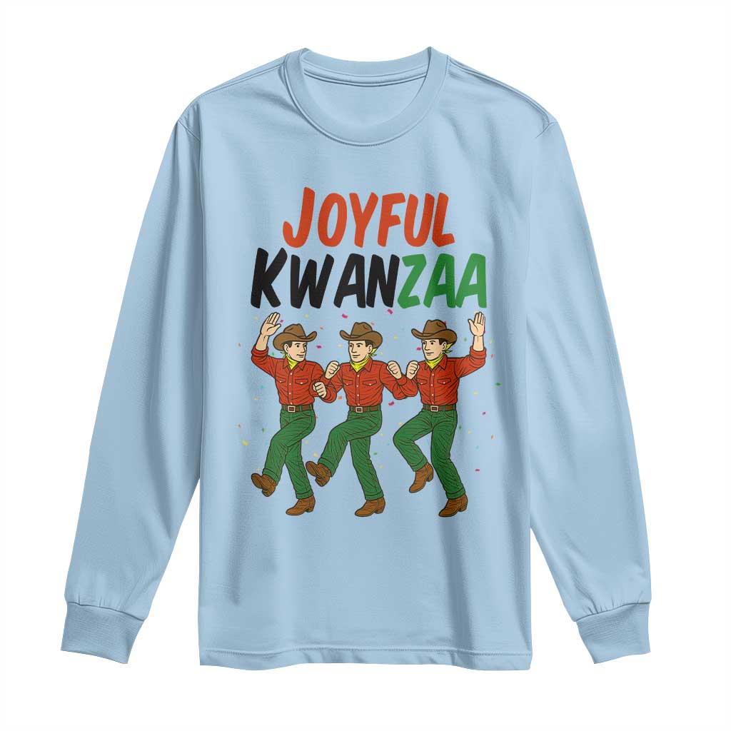 Joyful Kwanzaa Cowboy Long Sleeve Shirt Festival Of Lights African Heritage Gift - Wonder Print Shop