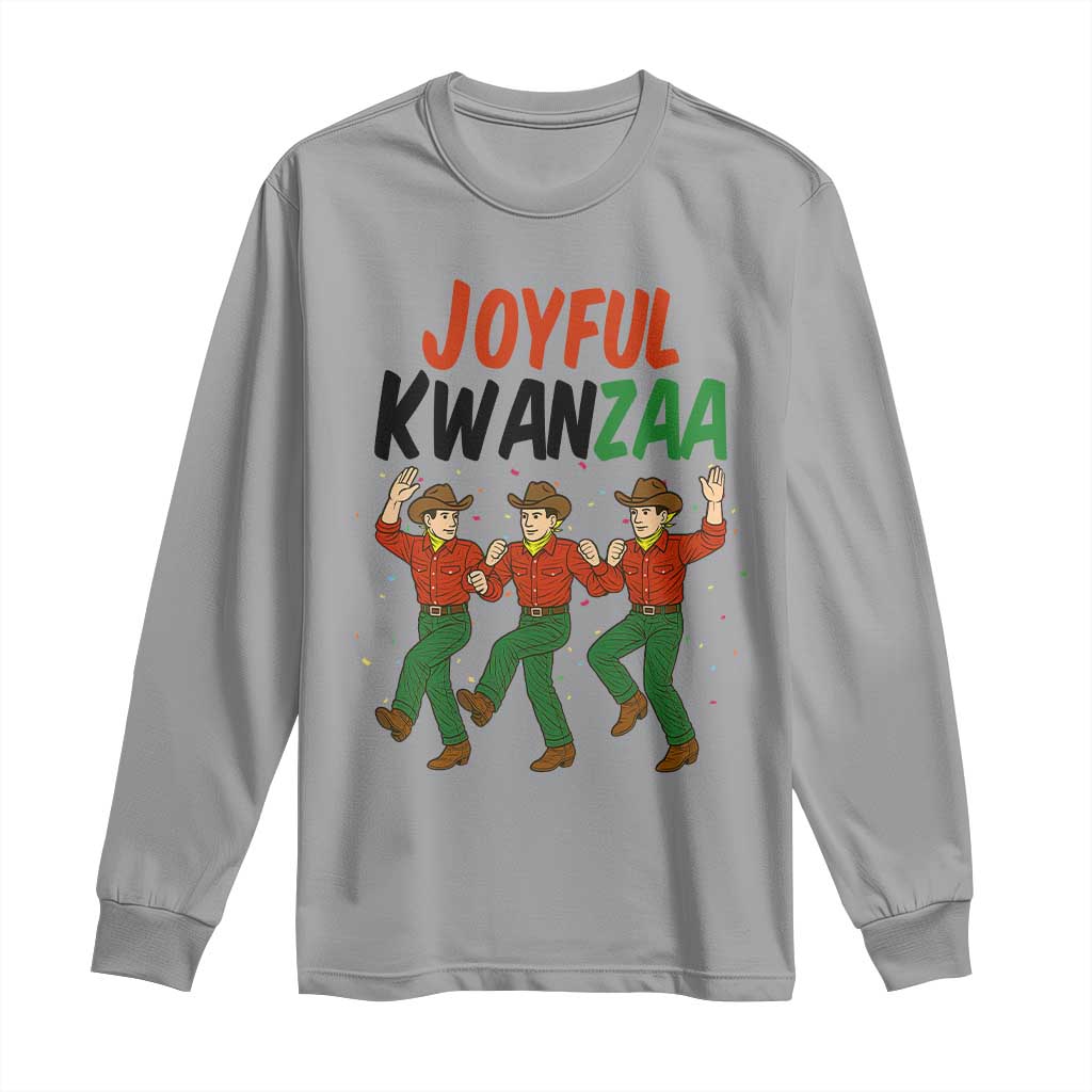 Joyful Kwanzaa Cowboy Long Sleeve Shirt Festival Of Lights African Heritage Gift - Wonder Print Shop