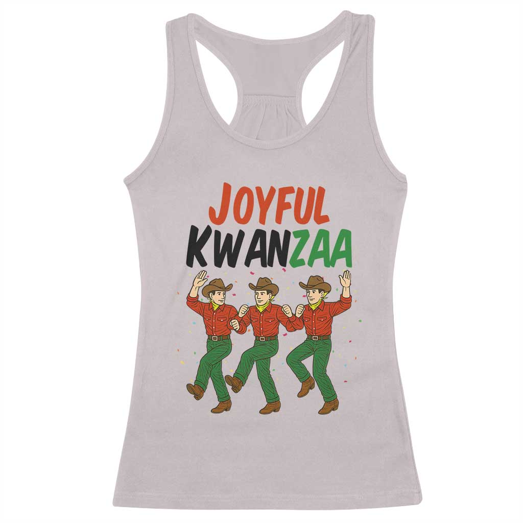 Joyful Kwanzaa Cowboy Racerback Tank Top Festival Of Lights African Heritage Gift - Wonder Print Shop