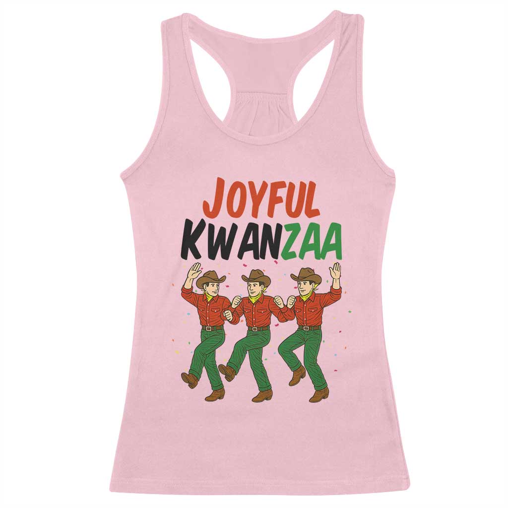 Joyful Kwanzaa Cowboy Racerback Tank Top Festival Of Lights African Heritage Gift - Wonder Print Shop