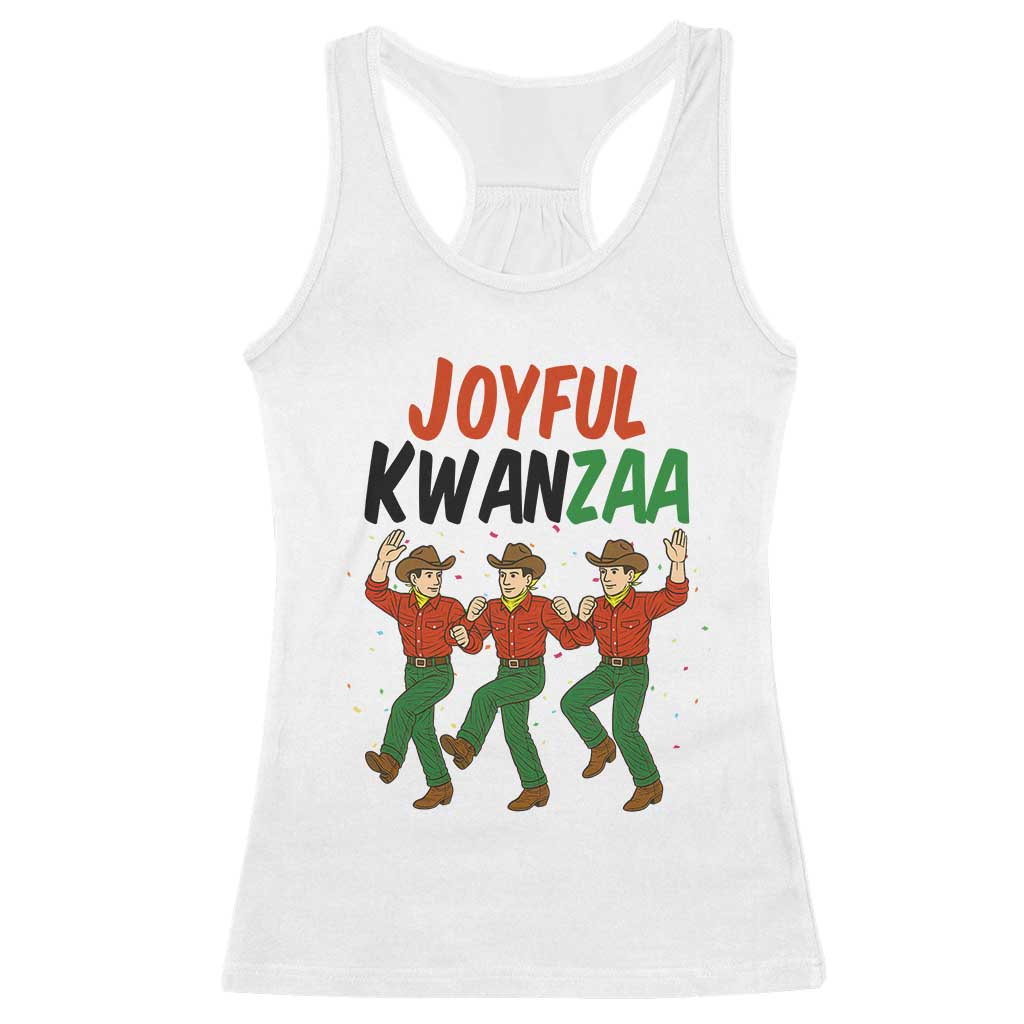 Joyful Kwanzaa Cowboy Racerback Tank Top Festival Of Lights African Heritage Gift - Wonder Print Shop