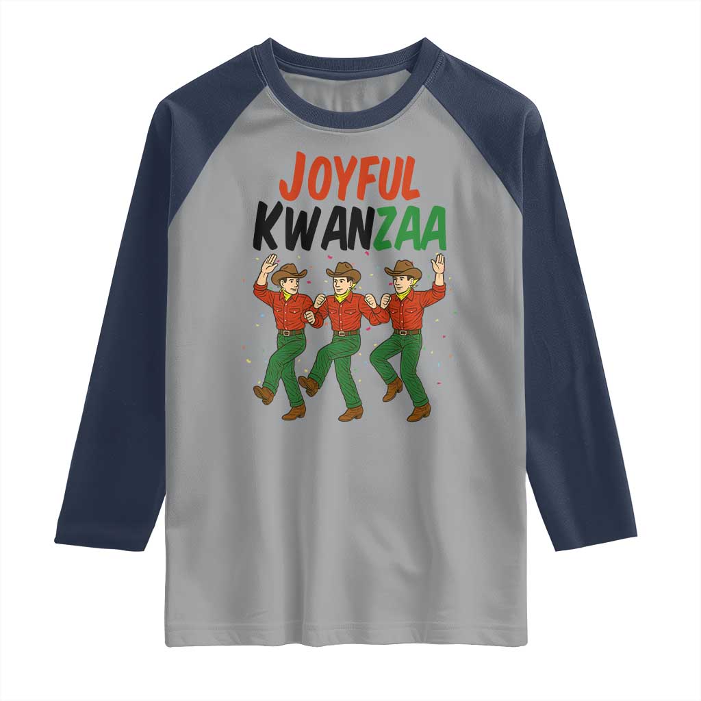 Joyful Kwanzaa Cowboy Raglan Shirt Festival Of Lights African Heritage Gift - Wonder Print Shop