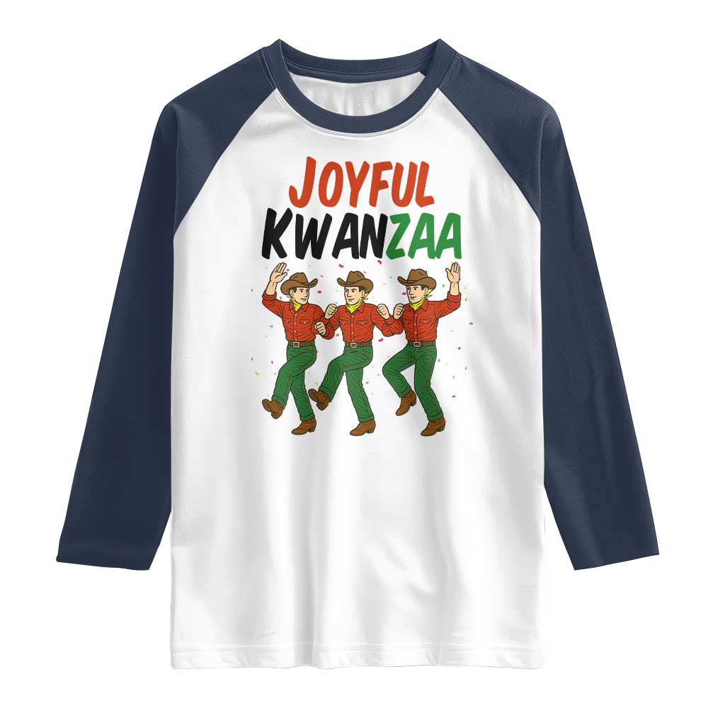 Joyful Kwanzaa Cowboy Raglan Shirt Festival Of Lights African Heritage Gift - Wonder Print Shop