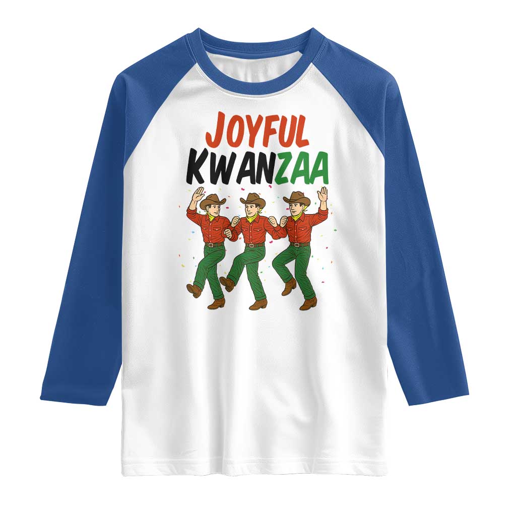 Joyful Kwanzaa Cowboy Raglan Shirt Festival Of Lights African Heritage Gift - Wonder Print Shop