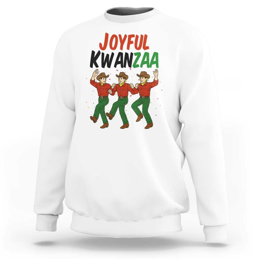 Joyful Kwanzaa Cowboy Sweatshirt Festival Of Lights African Heritage Gift - Wonder Print Shop