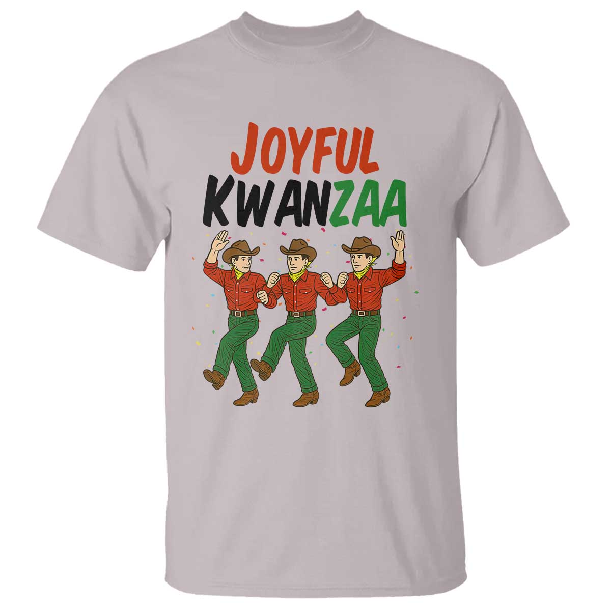 Joyful Kwanzaa Cowboy T Shirt Festival Of Lights African Heritage Gift - Wonder Print Shop