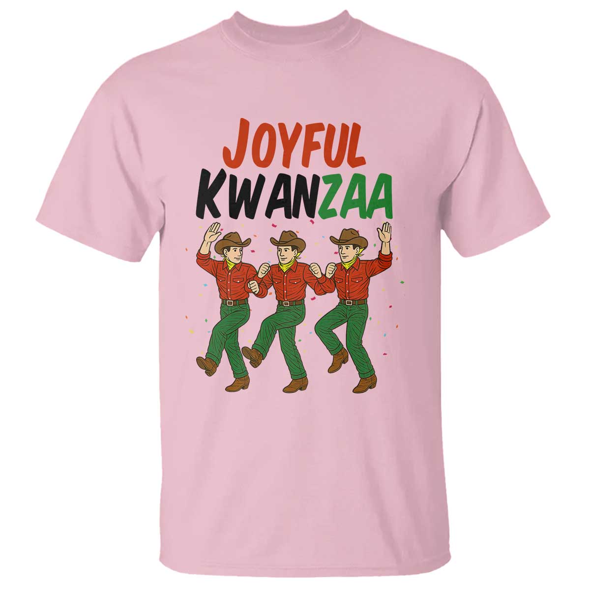 Joyful Kwanzaa Cowboy T Shirt Festival Of Lights African Heritage Gift - Wonder Print Shop