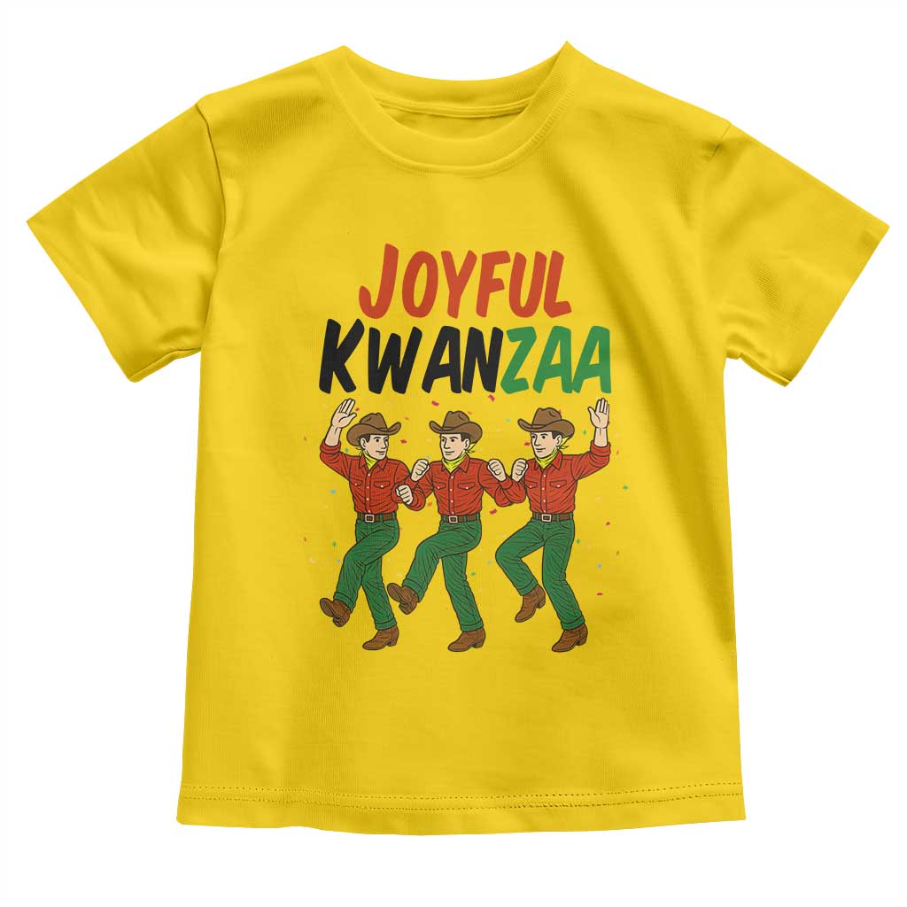 Joyful Kwanzaa Cowboy Toddler T Shirt Festival Of Lights African Heritage Gift - Wonder Print Shop
