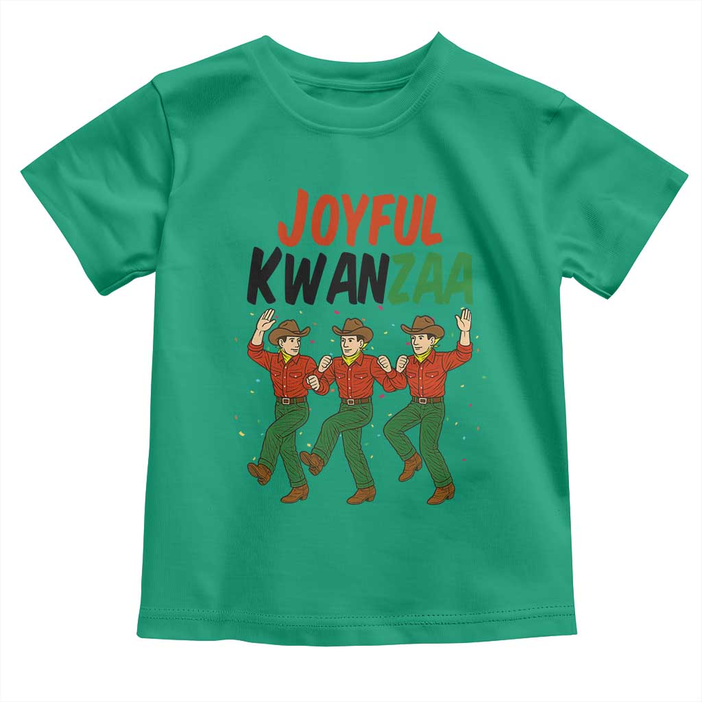 Joyful Kwanzaa Cowboy Toddler T Shirt Festival Of Lights African Heritage Gift - Wonder Print Shop