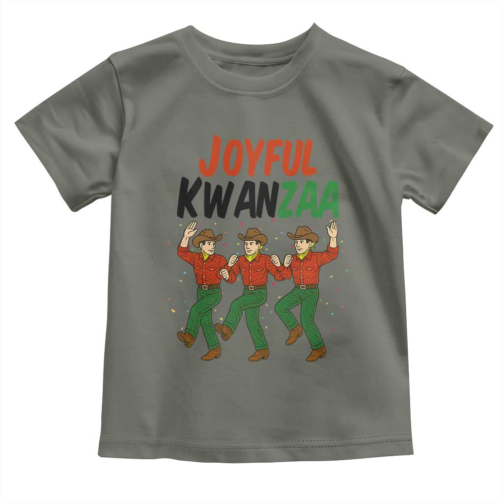 Joyful Kwanzaa Cowboy Toddler T Shirt Festival Of Lights African Heritage Gift - Wonder Print Shop