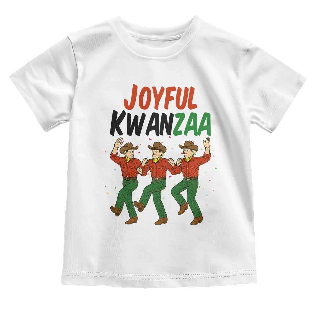 Joyful Kwanzaa Cowboy Toddler T Shirt Festival Of Lights African Heritage Gift - Wonder Print Shop