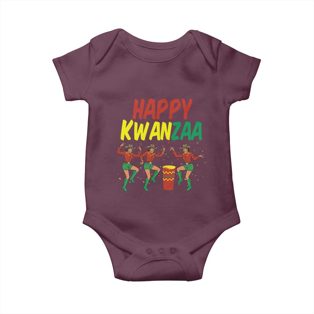 Joyful Kwanzaa Cowgirl Dance Baby Onesie African Heritage Festival Gift - Wonder Print Shop