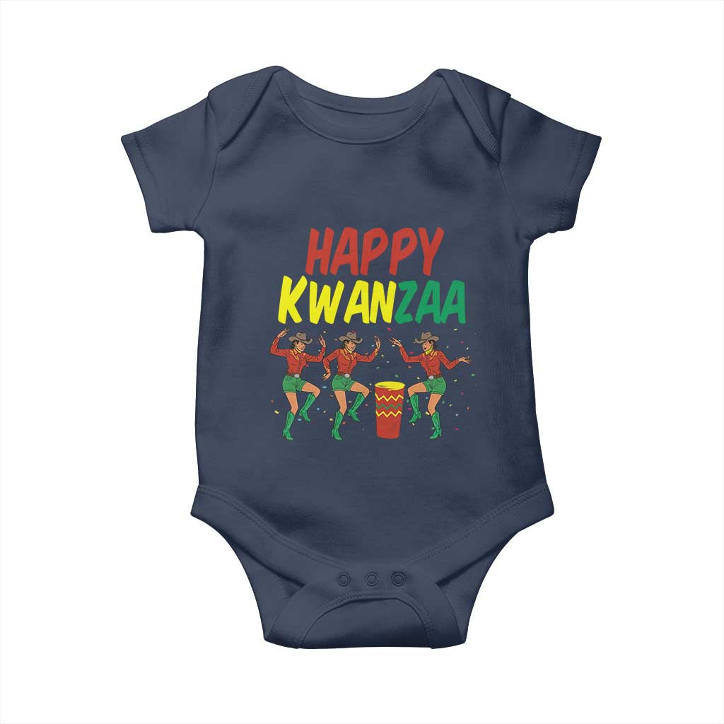Joyful Kwanzaa Cowgirl Dance Baby Onesie African Heritage Festival Gift - Wonder Print Shop