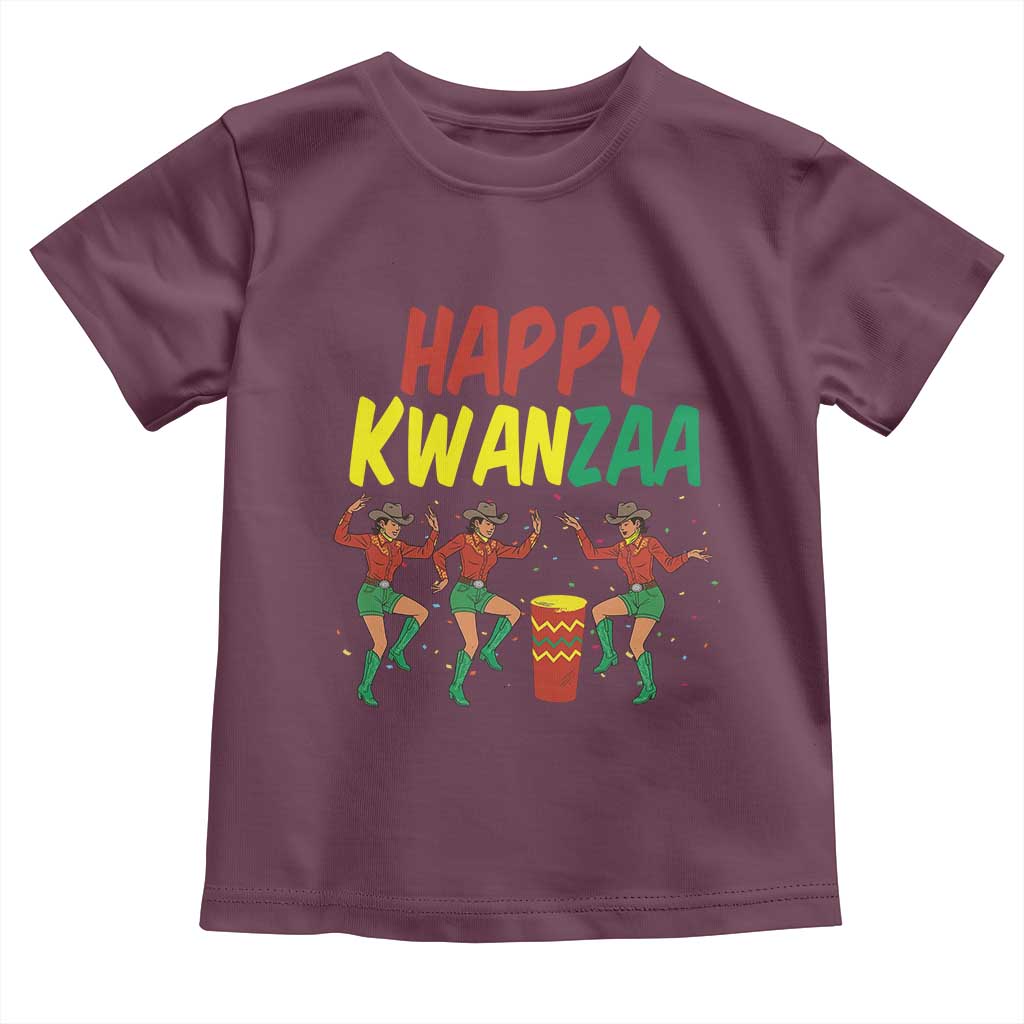 Joyful Kwanzaa Cowgirl Dance Toddler T Shirt African Heritage Festival Gift - Wonder Print Shop