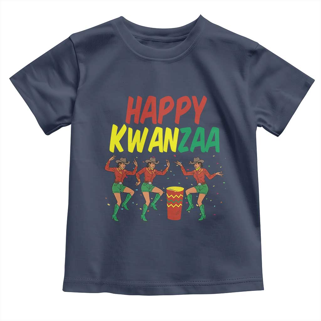 Joyful Kwanzaa Cowgirl Dance Toddler T Shirt African Heritage Festival Gift - Wonder Print Shop