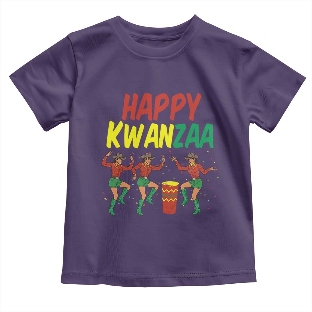 Joyful Kwanzaa Cowgirl Dance Toddler T Shirt African Heritage Festival Gift - Wonder Print Shop