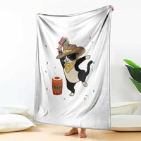 Funny Kwanzaa Cowcat Dance Throw Blanket Festival Of Lights African Heritage Gift - Wonder Print Shop