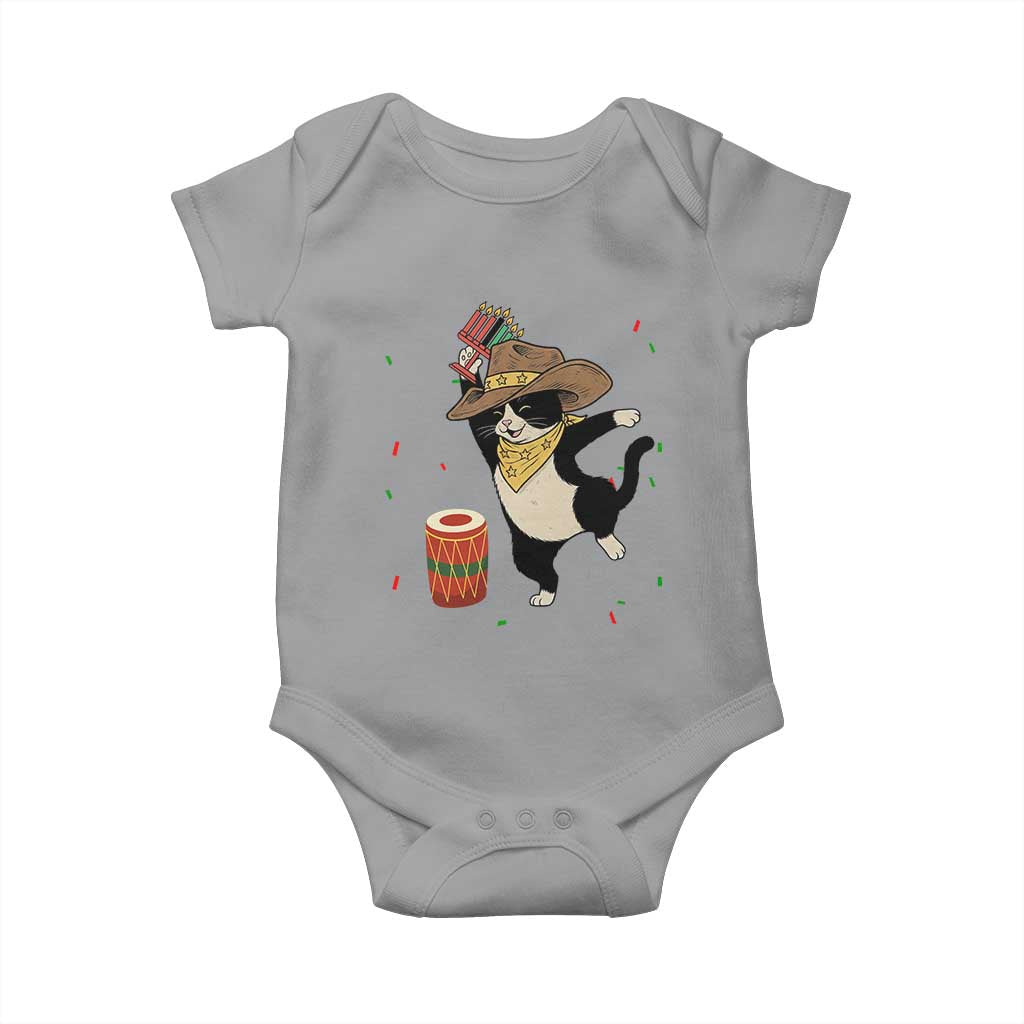 Funny Kwanzaa Cowcat Dance Baby Onesie Festival Of Lights African Heritage Gift - Wonder Print Shop