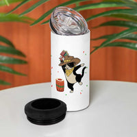 Funny Kwanzaa Cowcat Dance 4 in 1 Can Cooler Tumbler Festival Of Lights African Heritage Gift - Wonder Print Shop