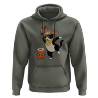 Funny Kwanzaa Cowcat Dance Hoodie Festival Of Lights African Heritage Gift - Wonder Print Shop