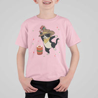 Funny Kwanzaa Cowcat Dance T Shirt For Kid Festival Of Lights African Heritage Gift - Wonder Print Shop