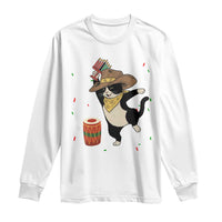 Funny Kwanzaa Cowcat Dance Long Sleeve Shirt Festival Of Lights African Heritage Gift - Wonder Print Shop