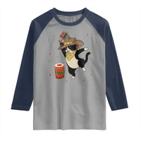 Funny Kwanzaa Cowcat Dance Raglan Shirt Festival Of Lights African Heritage Gift - Wonder Print Shop