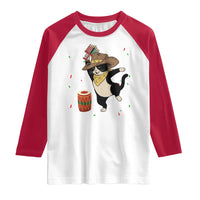 Funny Kwanzaa Cowcat Dance Raglan Shirt Festival Of Lights African Heritage Gift - Wonder Print Shop