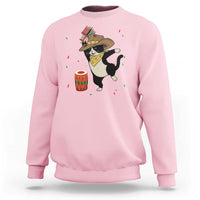Funny Kwanzaa Cowcat Dance Sweatshirt Festival Of Lights African Heritage Gift - Wonder Print Shop