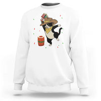 Funny Kwanzaa Cowcat Dance Sweatshirt Festival Of Lights African Heritage Gift - Wonder Print Shop