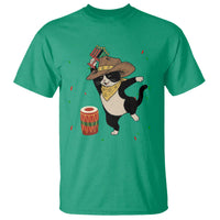 Funny Kwanzaa Cowcat Dance T Shirt Festival Of Lights African Heritage Gift - Wonder Print Shop