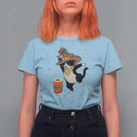 Funny Kwanzaa Cowcat Dance T Shirt For Women Festival Of Lights African Heritage Gift - Wonder Print Shop