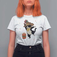 Funny Kwanzaa Cowcat Dance T Shirt For Women Festival Of Lights African Heritage Gift - Wonder Print Shop