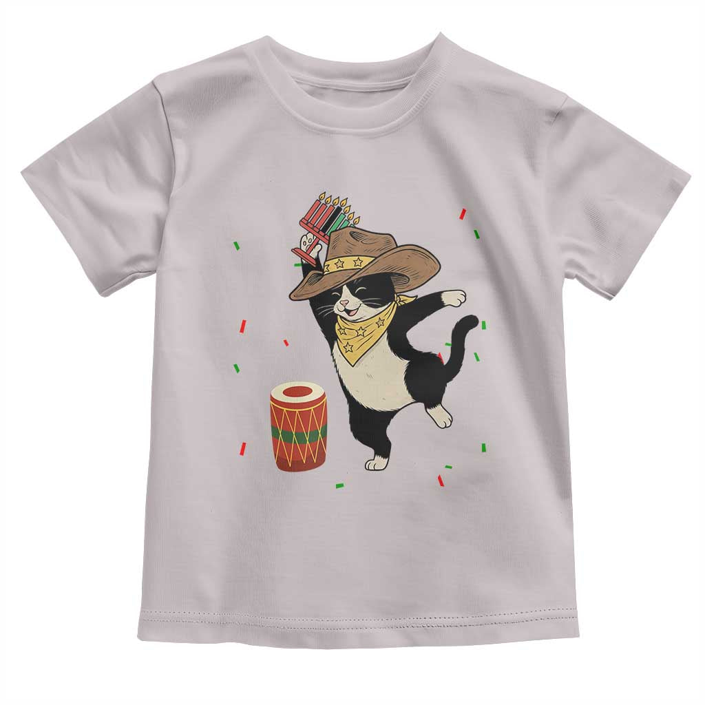 Funny Kwanzaa Cowcat Dance Toddler T Shirt Festival Of Lights African Heritage Gift - Wonder Print Shop