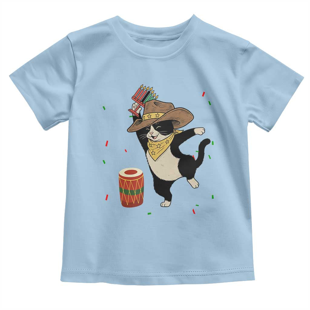 Funny Kwanzaa Cowcat Dance Toddler T Shirt Festival Of Lights African Heritage Gift - Wonder Print Shop
