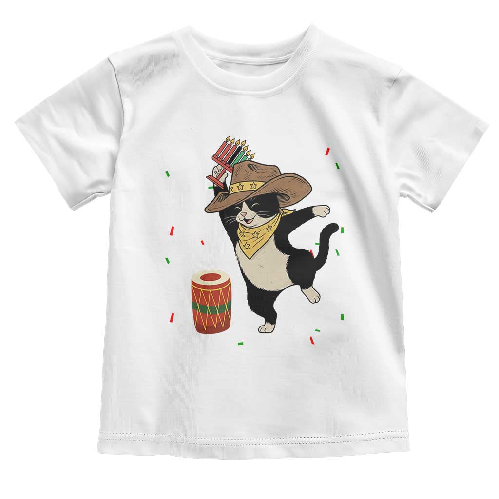 Funny Kwanzaa Cowcat Dance Toddler T Shirt Festival Of Lights African Heritage Gift - Wonder Print Shop