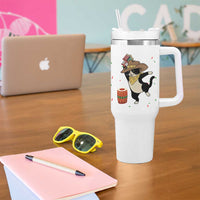 Funny Kwanzaa Cowcat Dance Tumbler With Handle Festival Of Lights African Heritage Gift - Wonder Print Shop