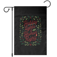Holiday Lights And Human Rights Garden Flag Christmas Activists Freedom Gift - Wonder Print Shop