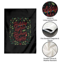 Holiday Lights And Human Rights Garden Flag Christmas Activists Freedom Gift - Wonder Print Shop