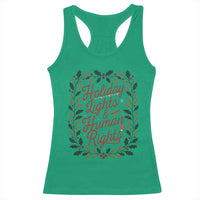 Holiday Lights And Human Rights Racerback Tank Top Christmas Activists Freedom Gift - Wonder Print Shop